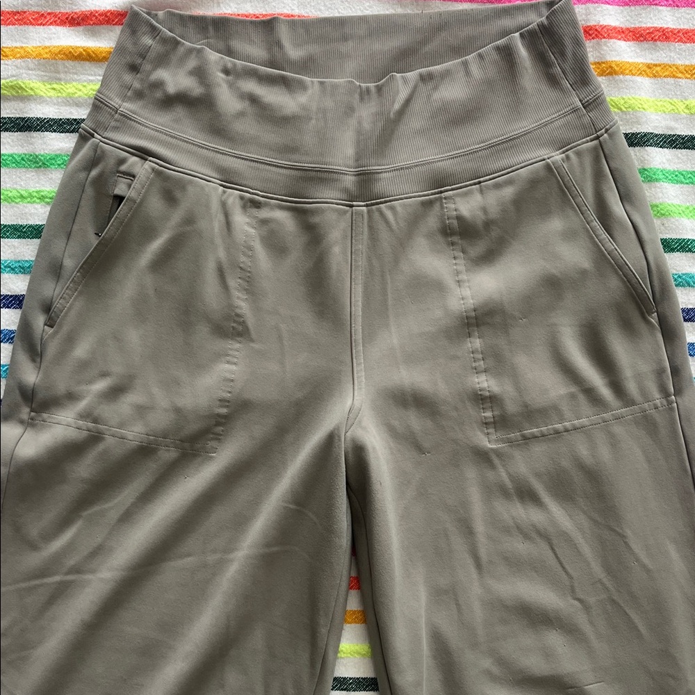 Athleta Stylish Gray Wide-Leg Pants - Picture 3 of 15